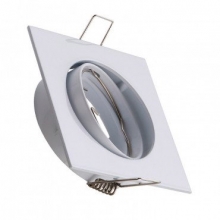 Aro Downlight Cuadrado Basculante para Bombilla LED GU10 / GU5.3